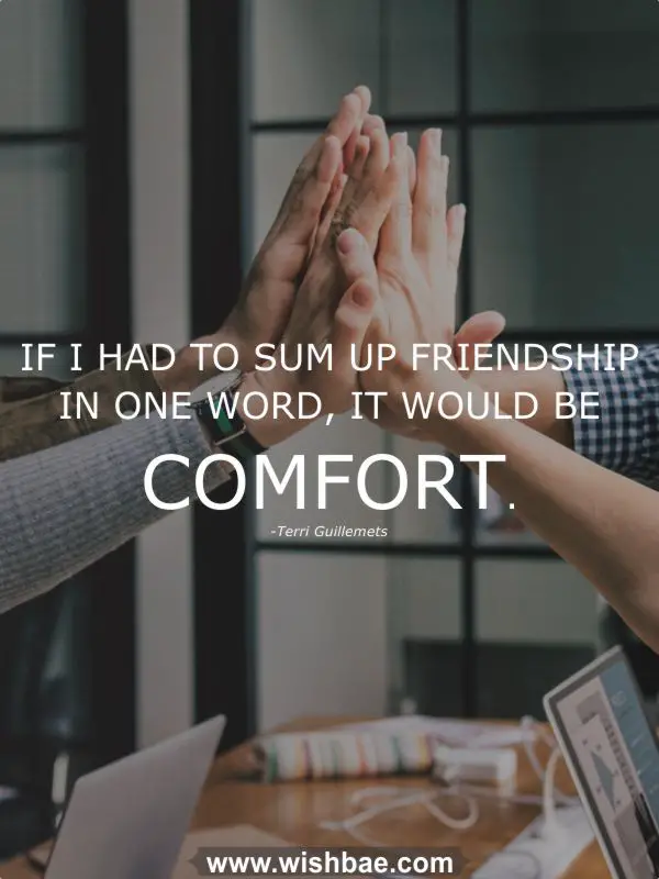 Terri Guillemets quote about friendship