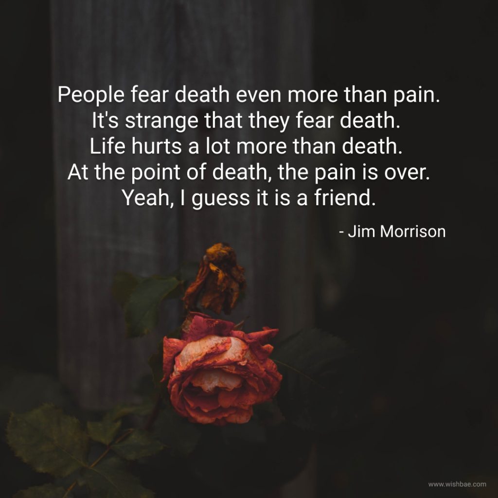 jim morrison quotes on death