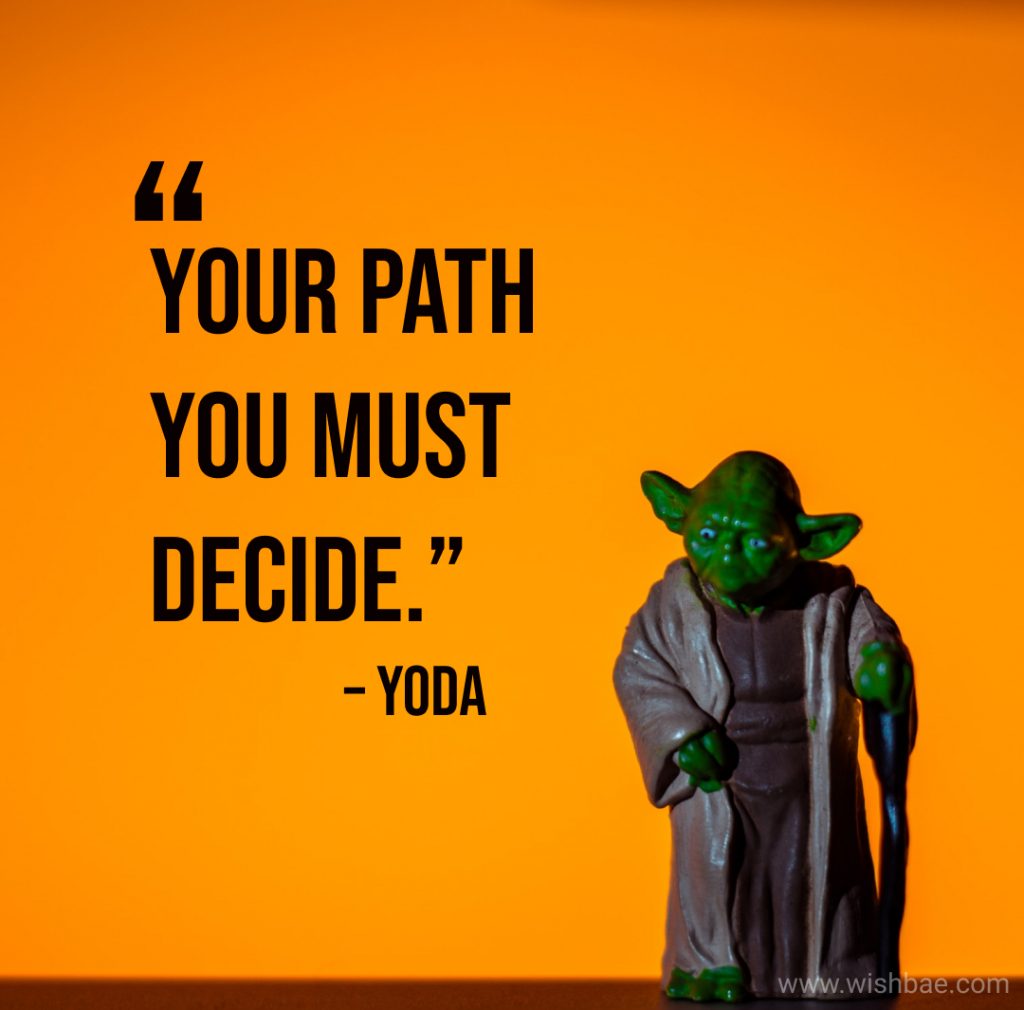 your path you must decide
