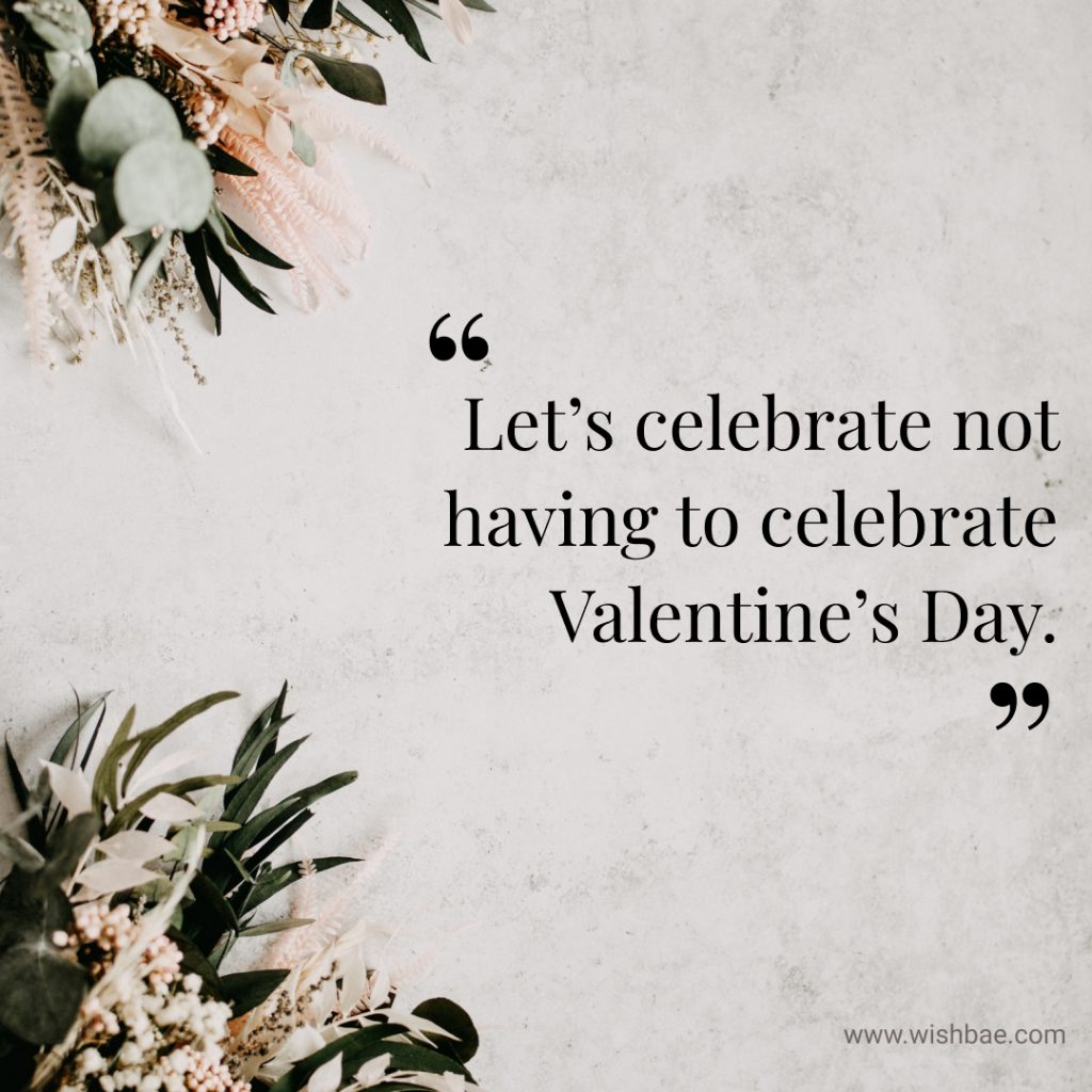 single valentines day captions