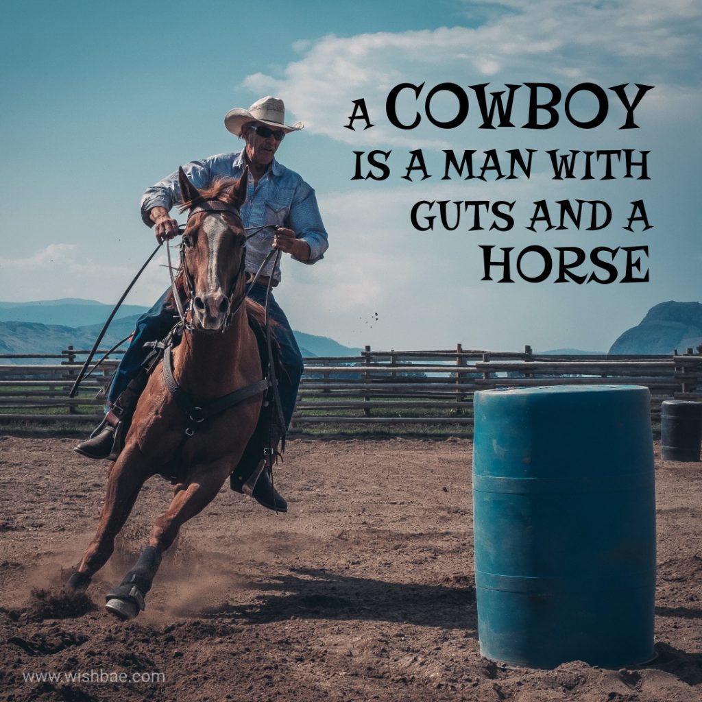 Cowboy quotes for Instagram