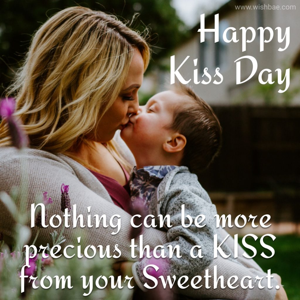 happy kiss day greeting