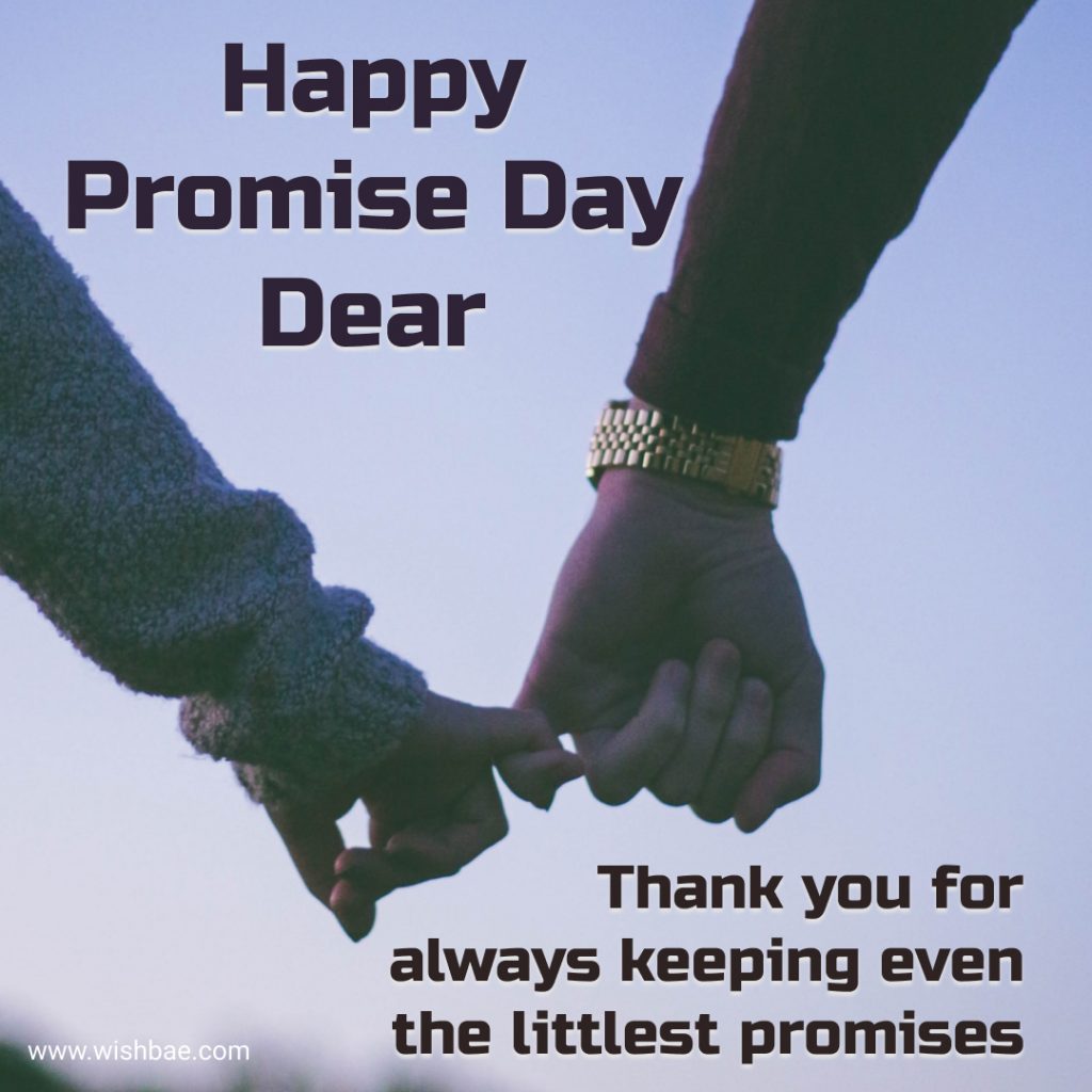 happy promise day dear