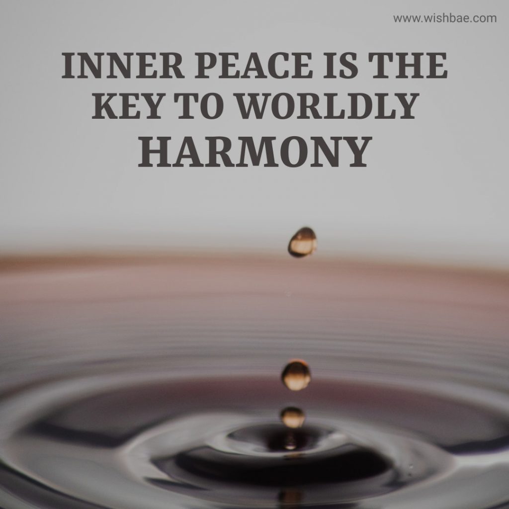 peace and harmony quotes