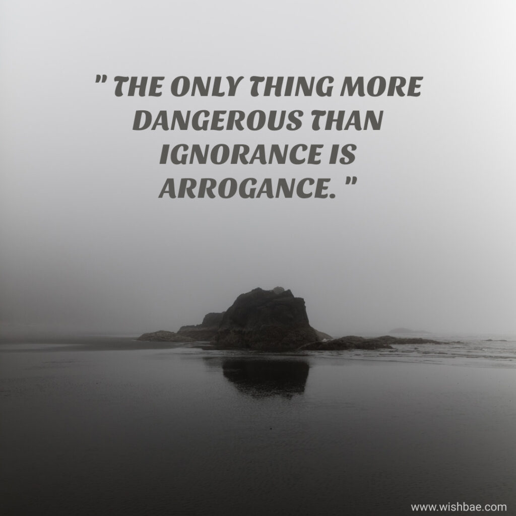 attitude arrogance quotes