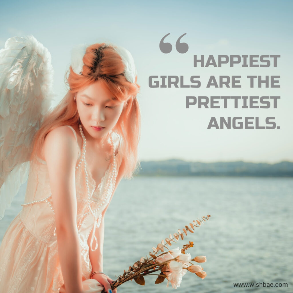 cute angel captions