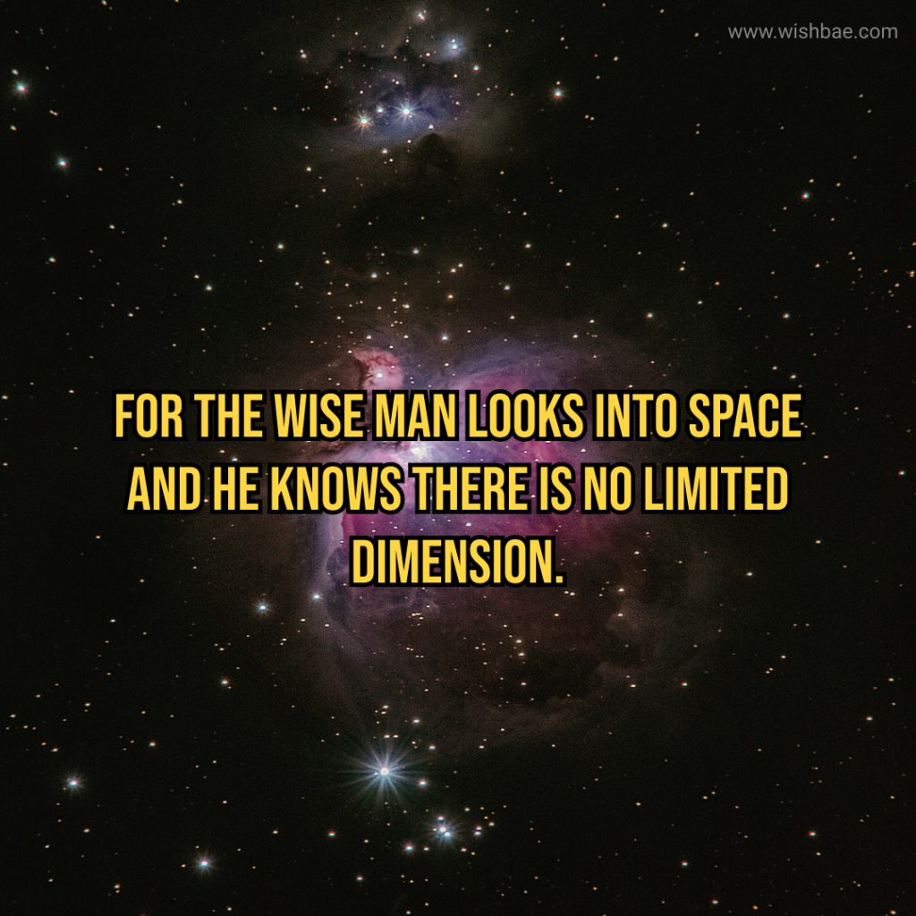 Space quotes about life