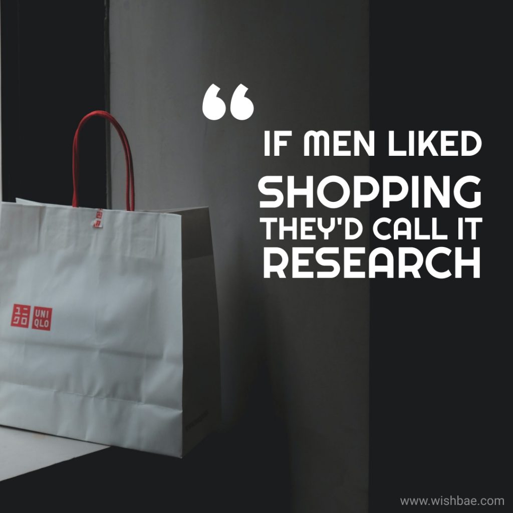 Shopping quotes funny