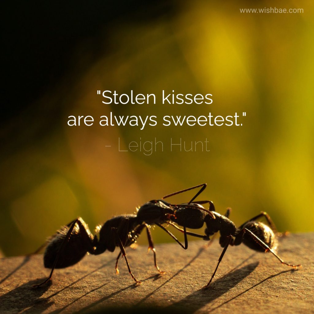 Stolen kisses are always sweetest