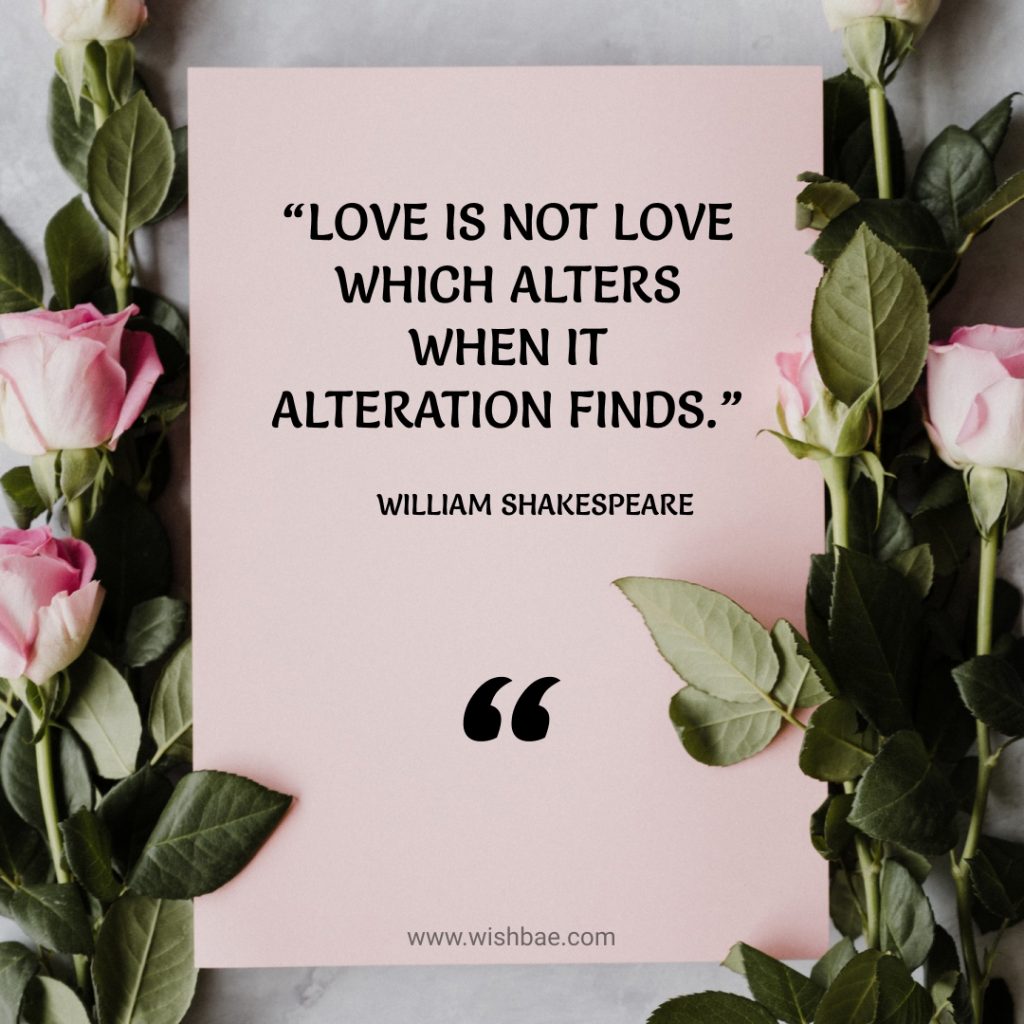 William Shakespeare quotes about love
