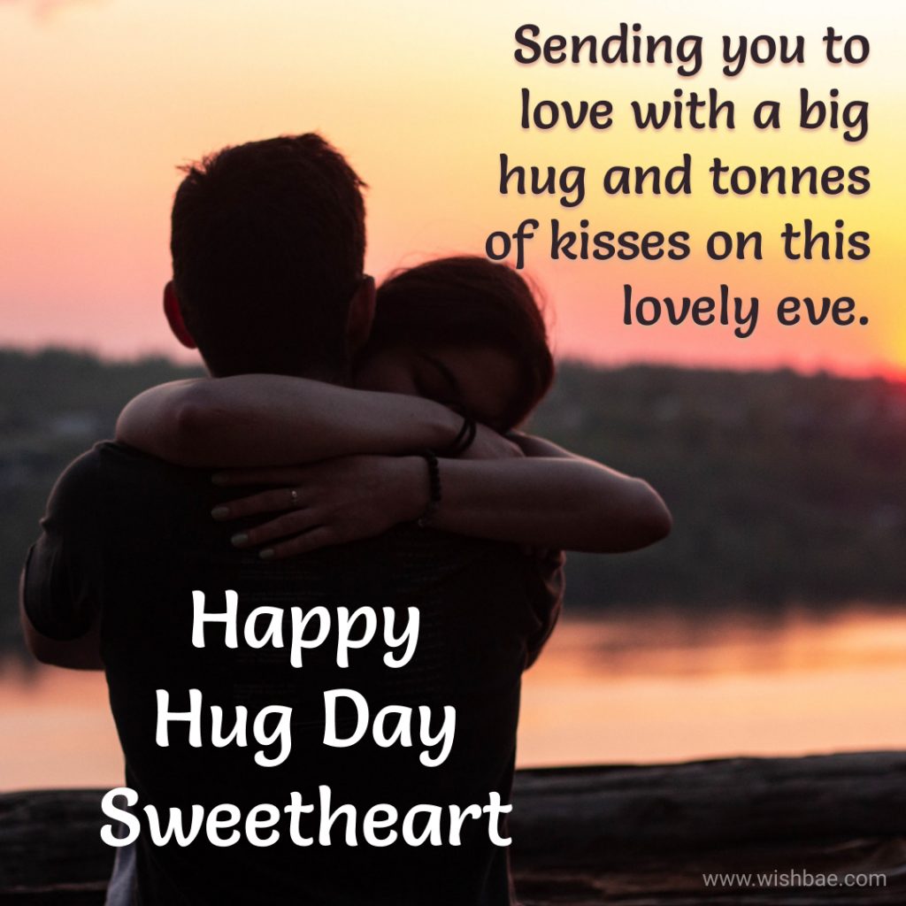 happy hug day sweetheart