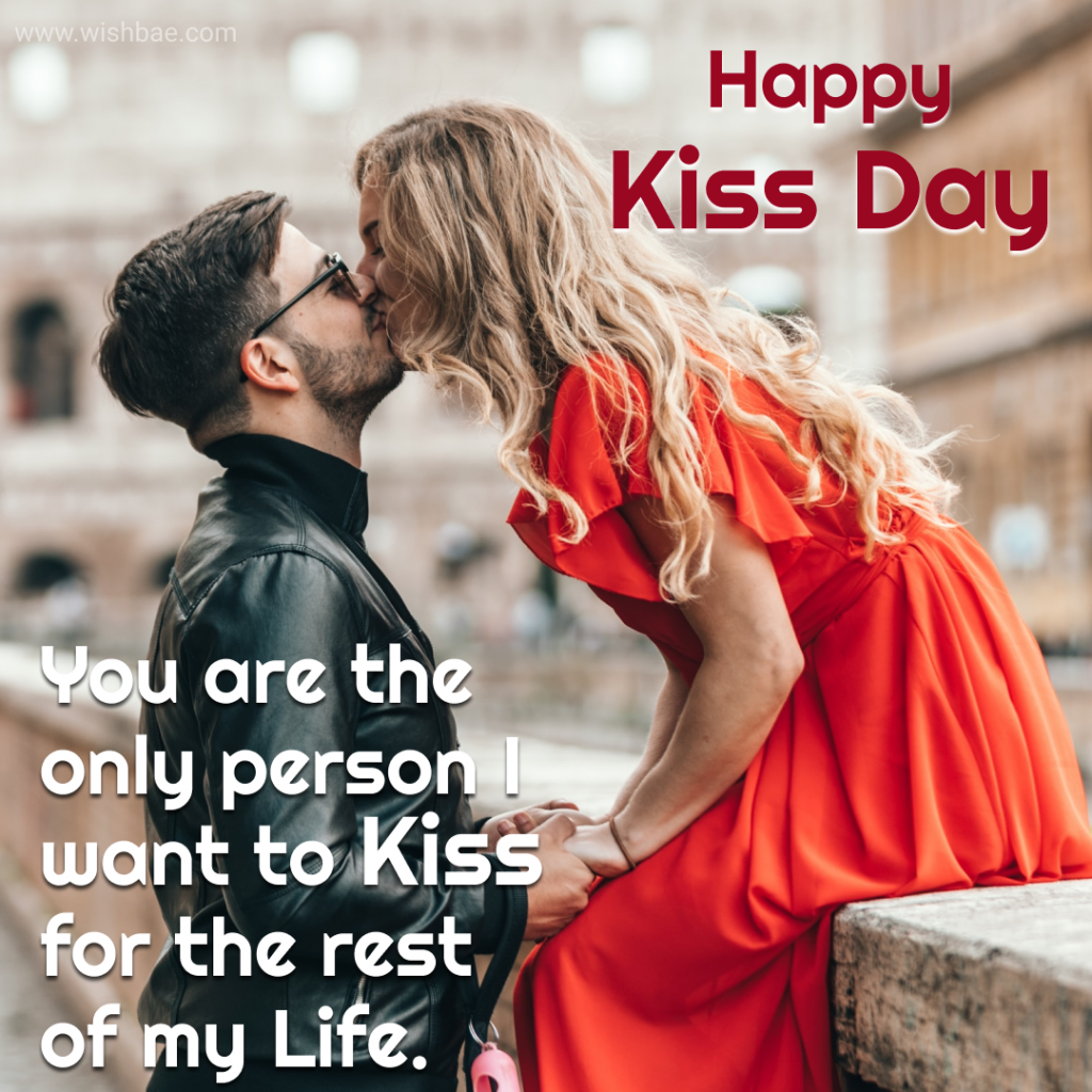 happy kiss day wishes
