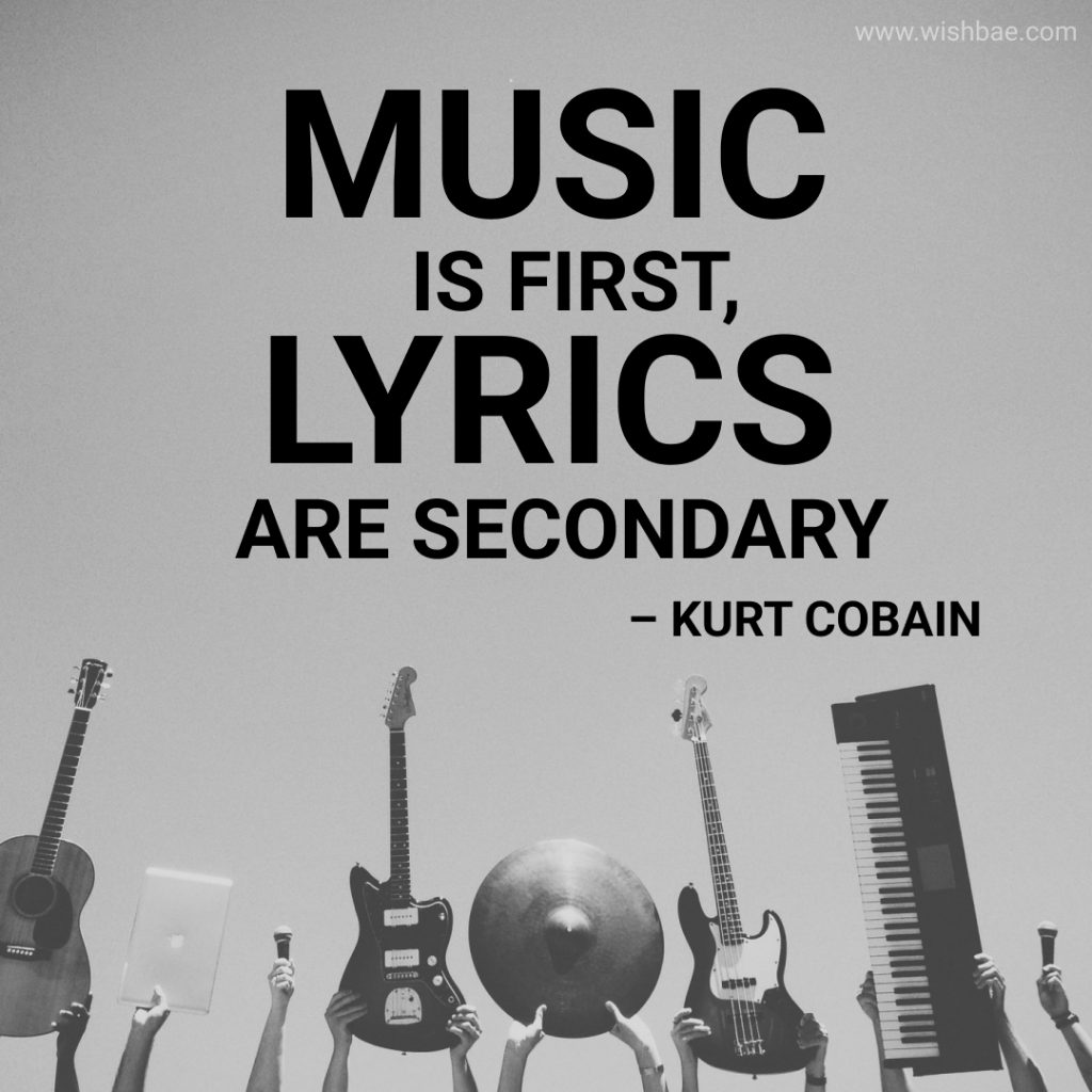 kurt cobain music quotes