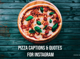 pizza captions