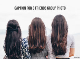 Caption for 3 Friends Group Photo