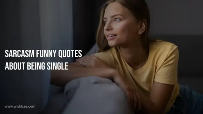 sarcasm funny quotes about being single
